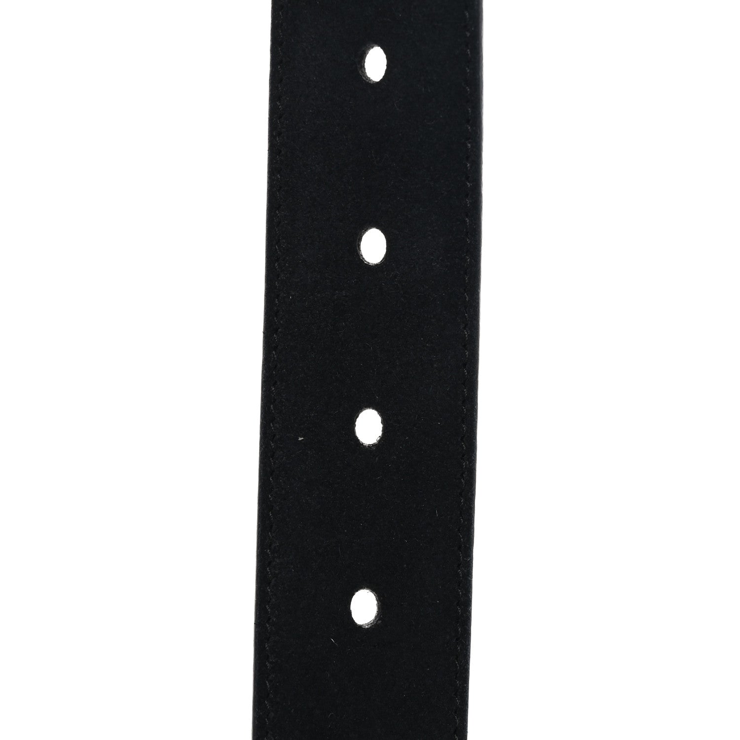 Saint Laurent Suede Monogram Square Buckle Belt 85 34 Black 5 of 5