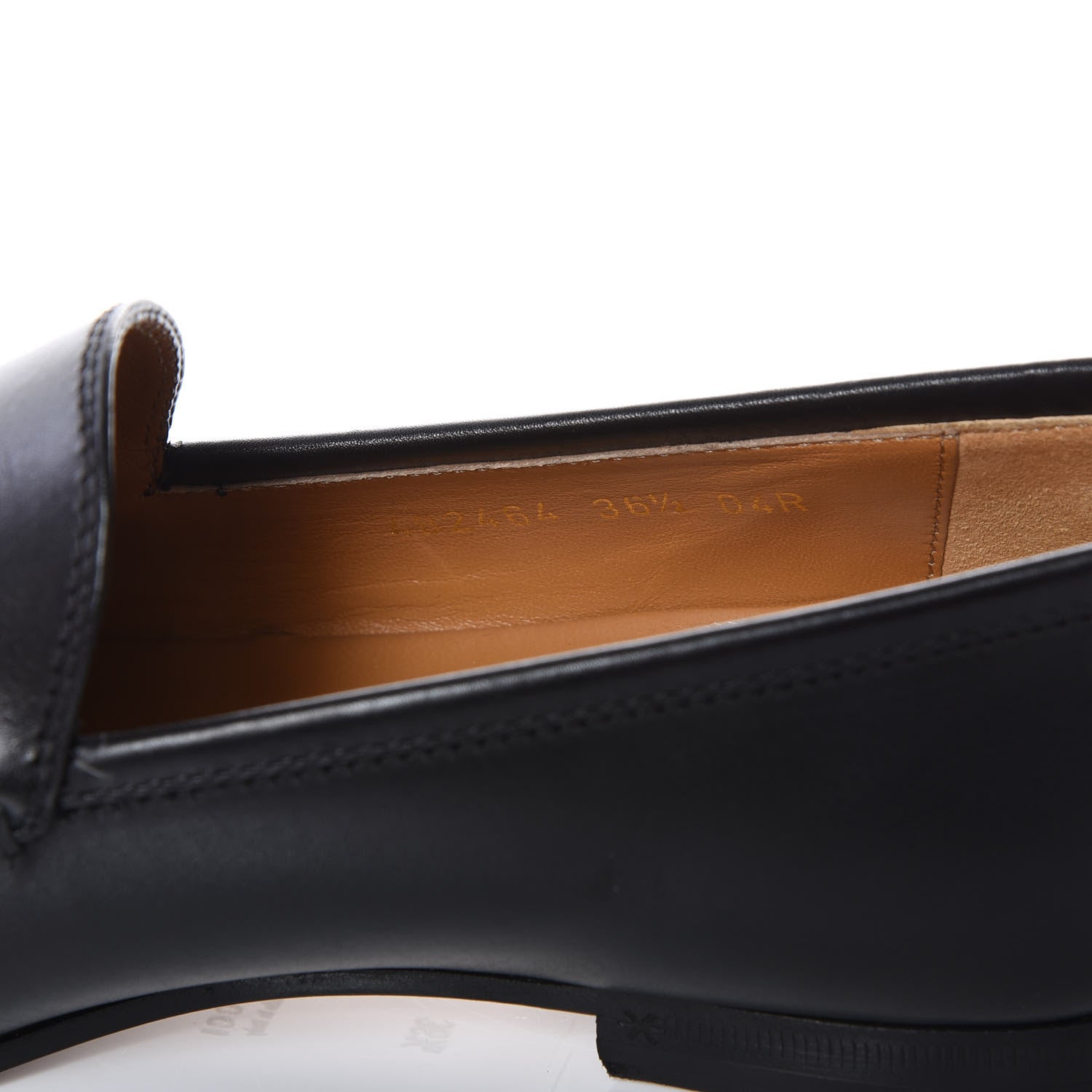 Gucci Calfskin Womens Jordaan Loafers 36.5 Black 8 of 8
