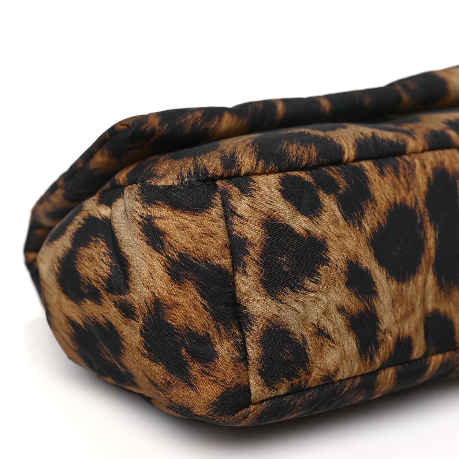 Balenciaga Nylon Monaco Mini Leopard Shoulder Bag Brown 9 of 10