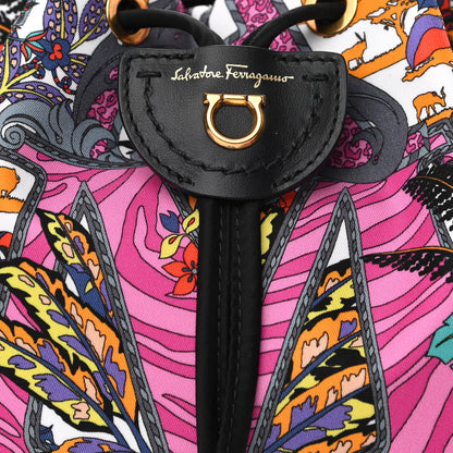 Salvatore Ferragamo Econyl Calfskin Printed Cosmetics Case Multicolor 7 of 9