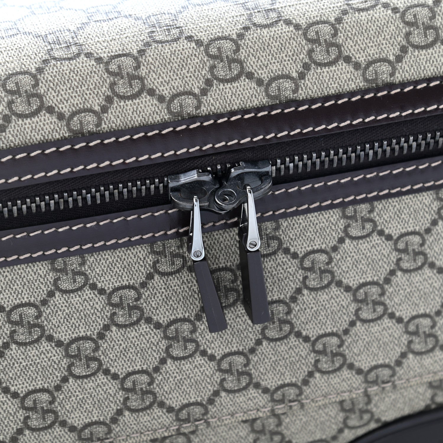 Gucci GG Plus Monogram Small Interlocking G Trolley Brown 16 of 18