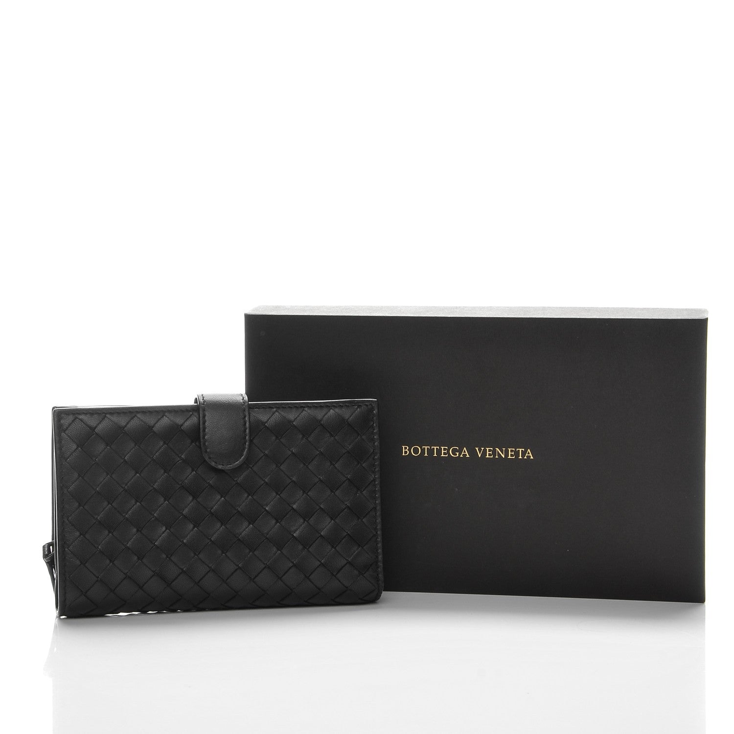 Bottega Veneta Nappa Intrecciato Continental Wallet Black 9 of 9