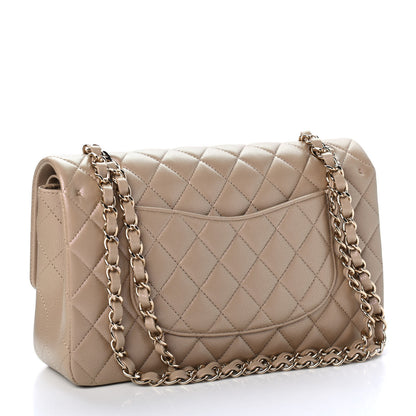 Chanel Iridescent Caviar Quilted Medium Double Flap Dark Beige 2 of 4
