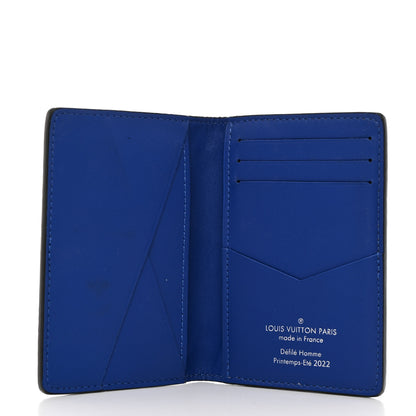 Louis Vuitton Taurillon Illusion Pocket Organizer Bleu Rose 5 of 6