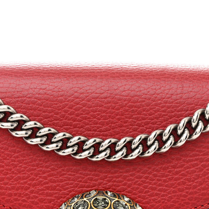 Gucci Dollar Calfskin Swarovski Crystal Small Dionysus Shoulder Bag Hibiscus Red 9 of 11