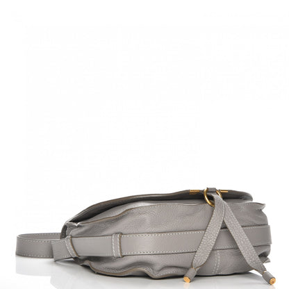 Chloe Calfskin Medium Marcie Round Crossbody Bag Cashmere Grey 4 of 12