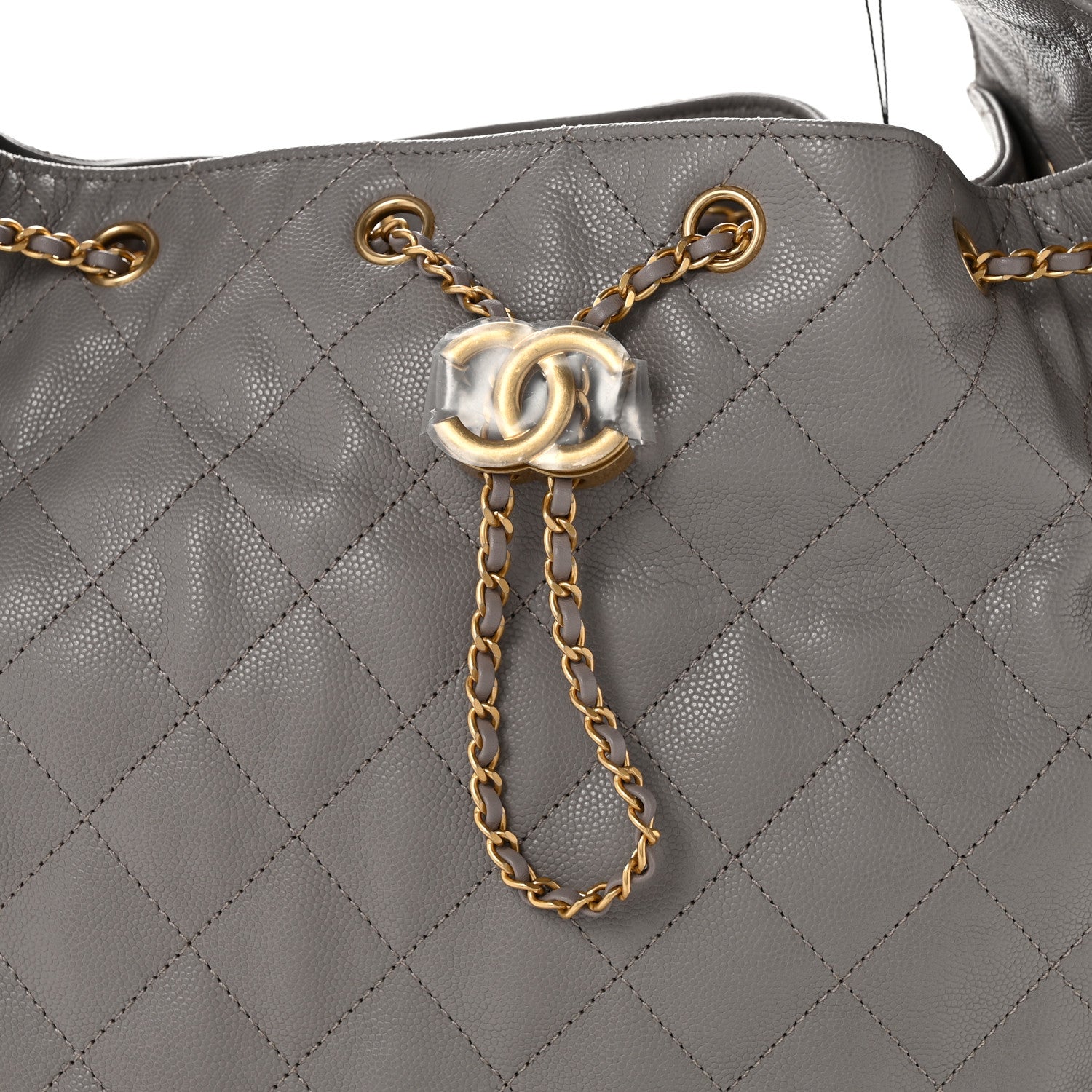Chanel Caviar Quilted Medium Chanel 25 Handbag Dark Grey 9 of 11