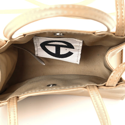 Telfar Vegan Leather Small Shopping Bag Cream 7 of 11