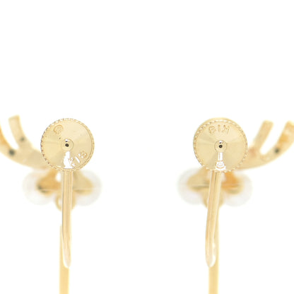 Mikimoto 18K Yellow Gold Akoya Pearl 3.5-8mm Drop Screw-Back Earrings 3 of 4
