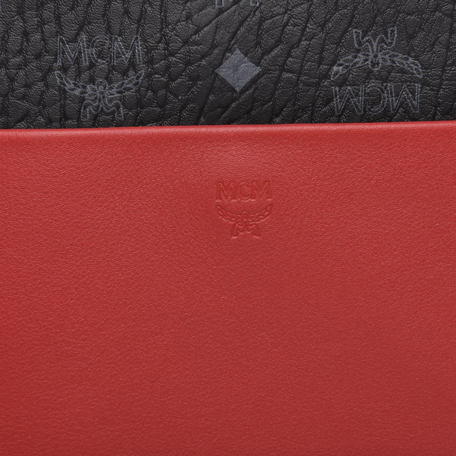 MCM Visetos Medium Klara Hobo Red Black 12 of 12