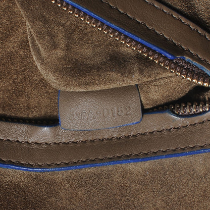 Celine Smooth Calfskin Large Phantom Luggage Khaki Cobalt Trim 9 of 9