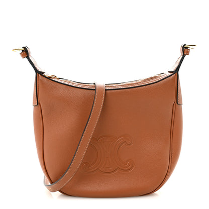 Celine Supple Calfskin Small Triomphe Heloise Shoulder Bag Tan 1 of 11