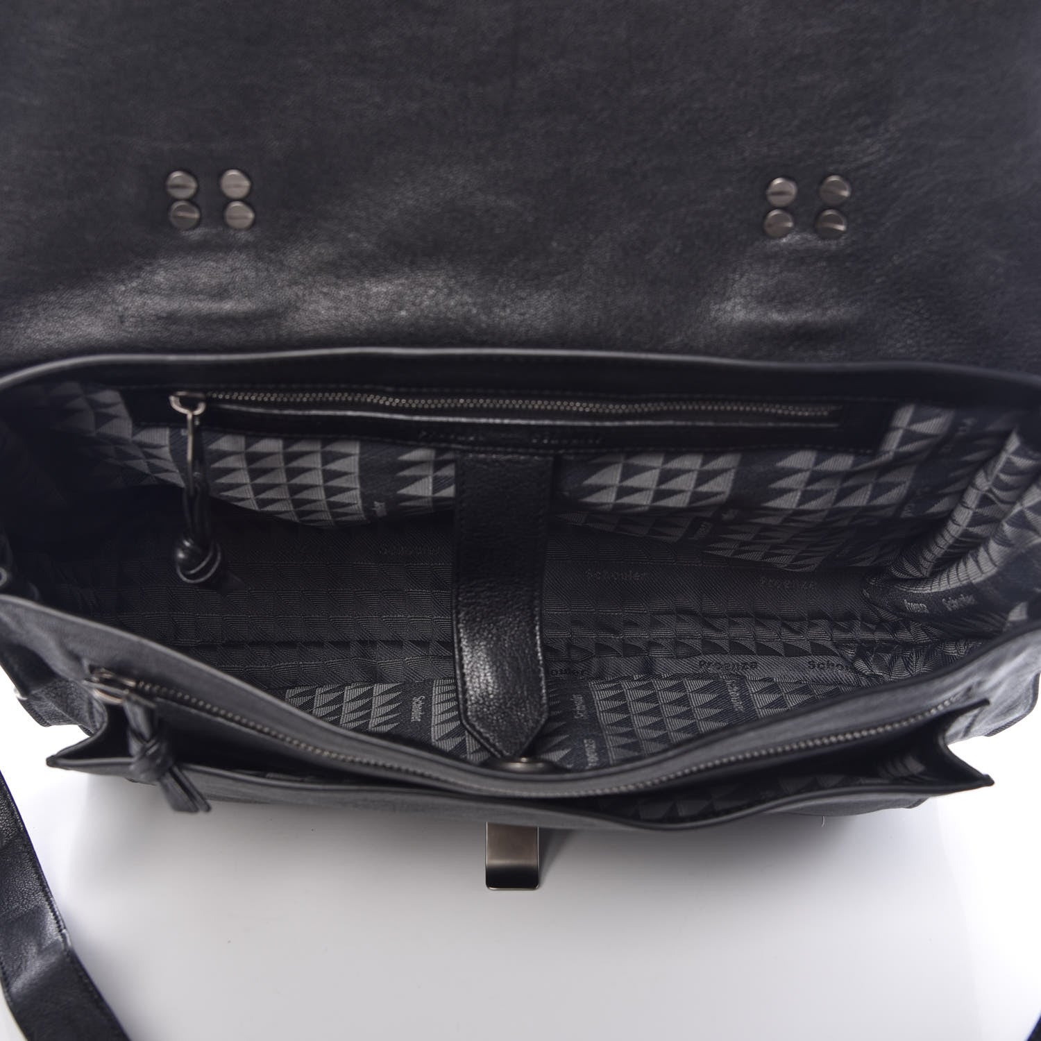 Proenza Schouler Lambskin PS1 Large Satchel Black 5 of 12