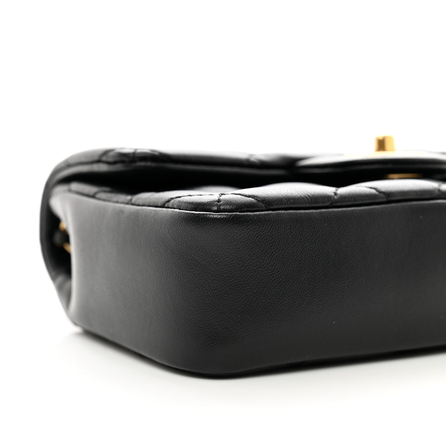 Chanel Lambskin Quilted Mini Heart Charms Flap Black 9 of 10