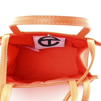 Telfar Vegan Leather Small Shopping Bag Orange 5 of 11