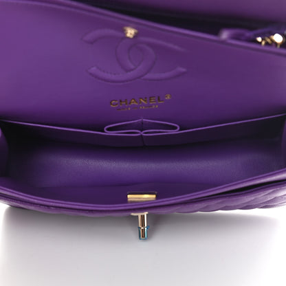 Chanel Caviar Quilted Small Double Flap Dark Purple 5 of 11