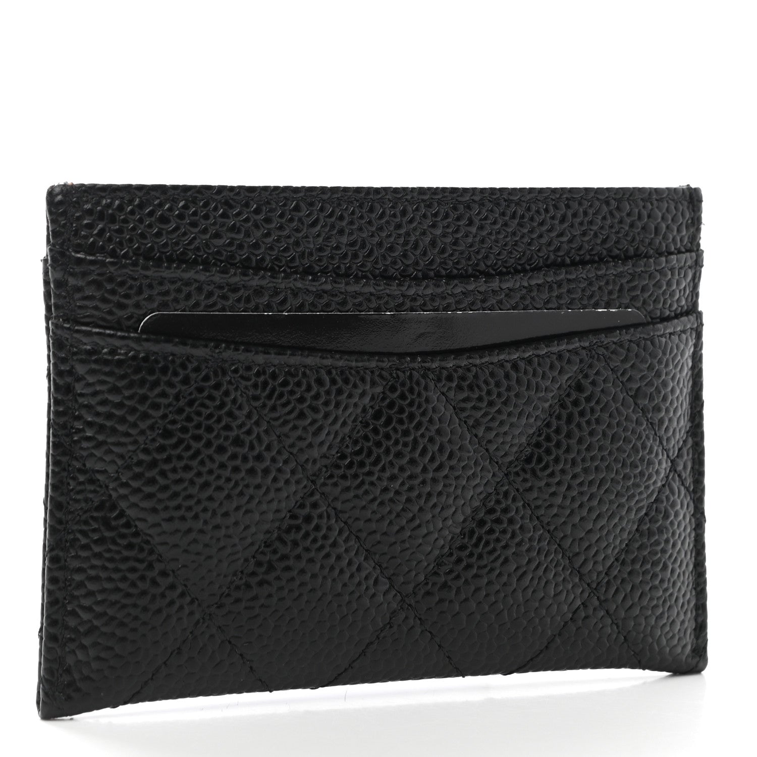 Chanel Caviar Quilted Card Holder Black 3 of 9