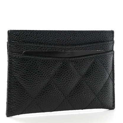Chanel Caviar Quilted Card Holder Black 3 of 9
