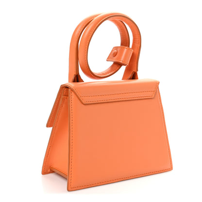 Jacquemus Smooth Calfskin Le Chiquito Noeud Orange 3 of 9