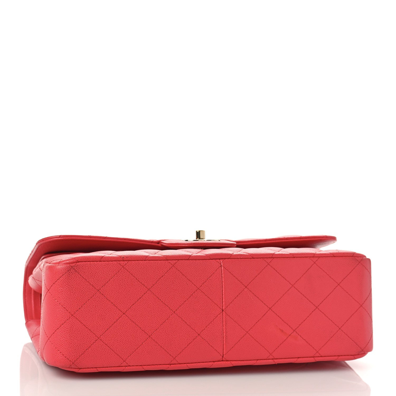Chanel Caviar Quilted Jumbo Double Flap Dark Pink 4 of 11