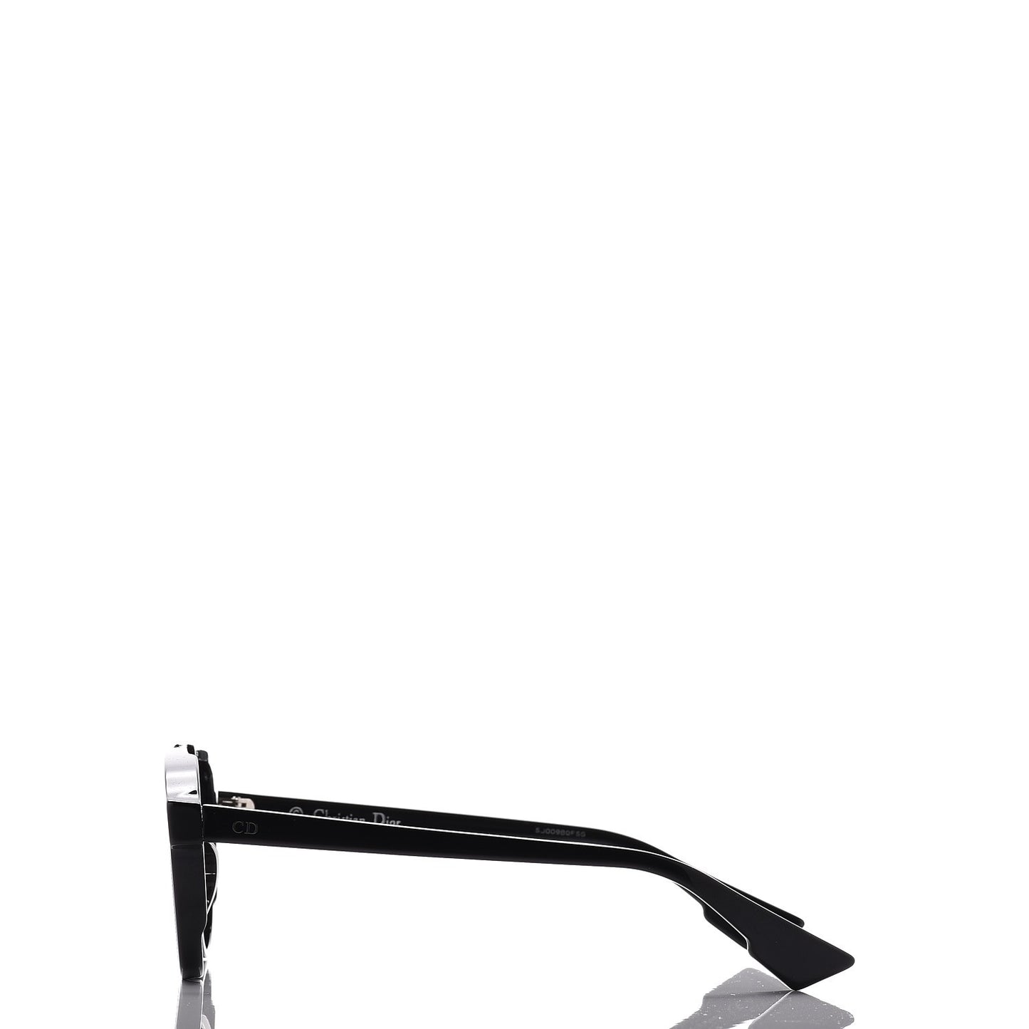 Abstract Square Mirrored Sunglasses Black