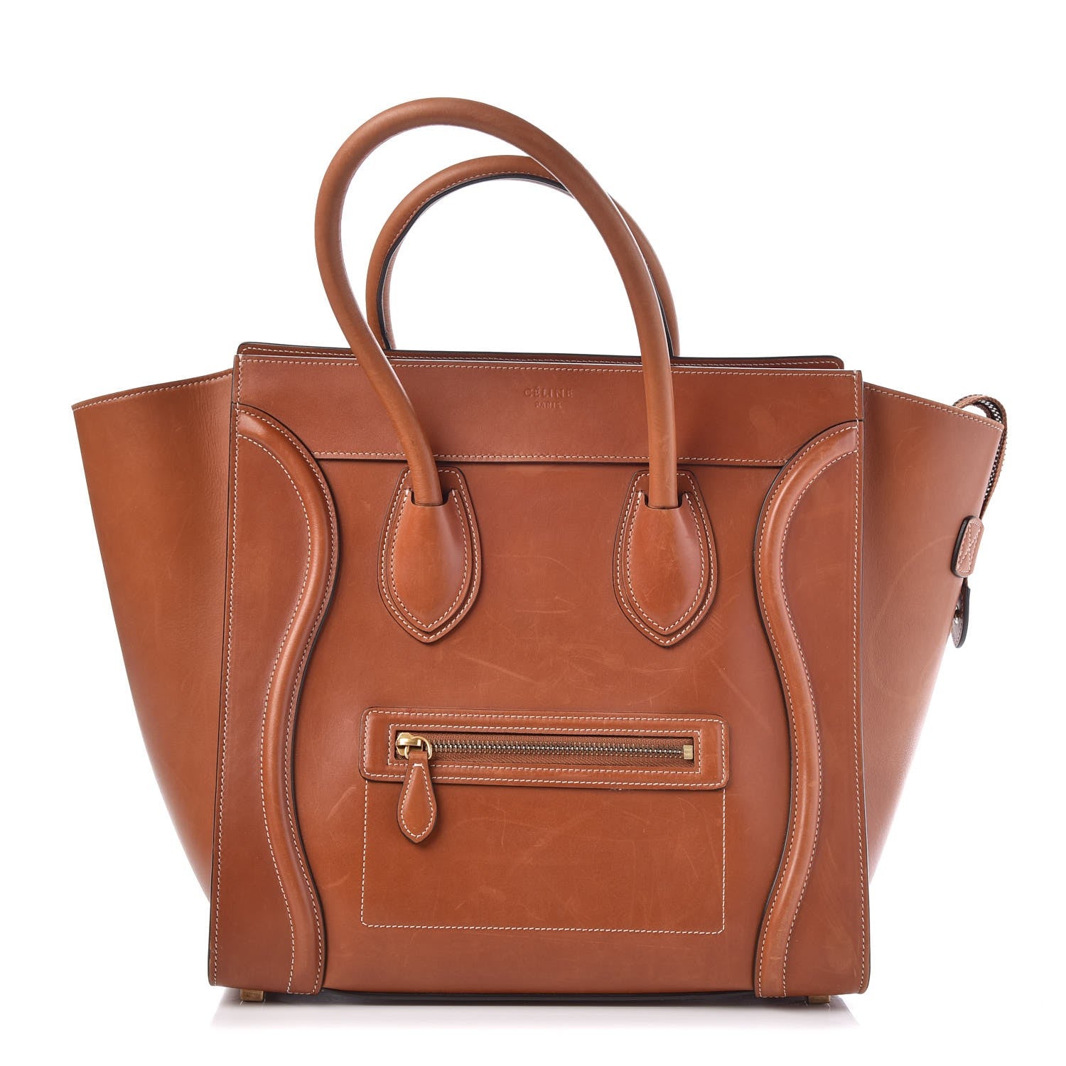 Celine Natural Calfskin Mini Luggage Tan 1 of 15