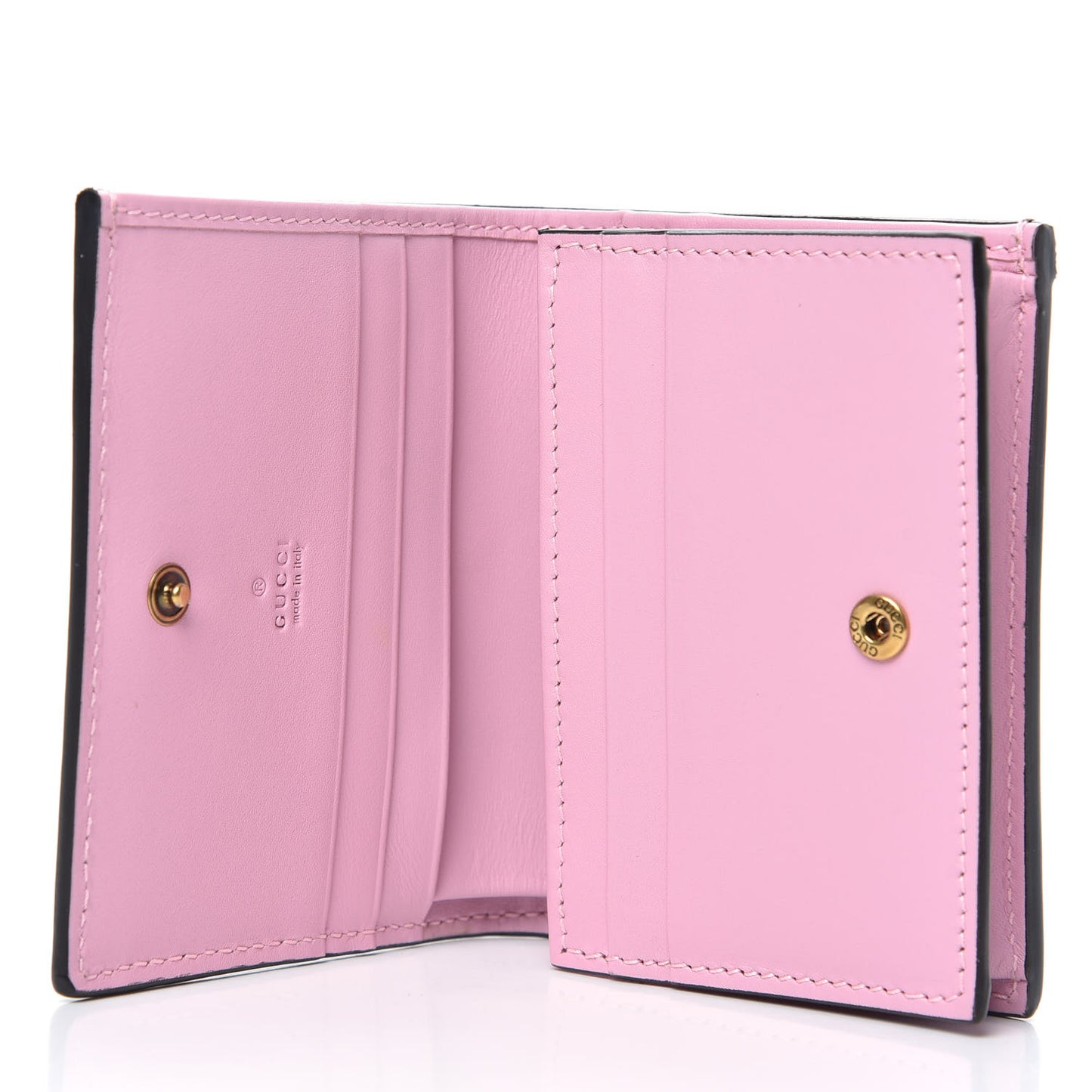 GG Supreme Monogram Strawberry Card Case