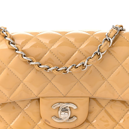 Chanel Patent Calfskin Quilted Mini Rectangular Flap Beige 7 of 10