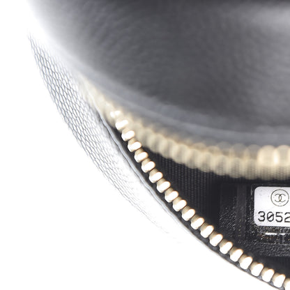 Chanel Caviar Quilted French New Wave Round Clutch With Chain Black 7 of 11