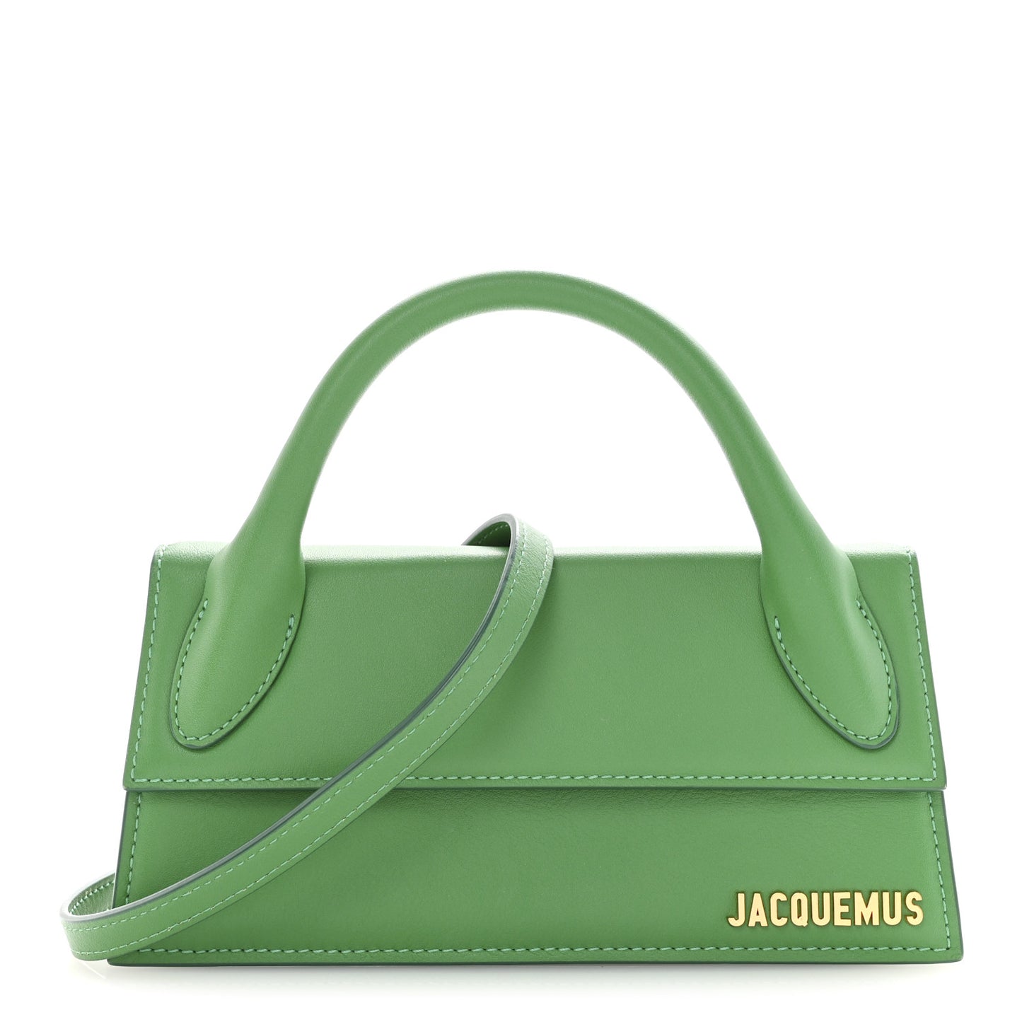 Smooth Calfskin Le Chiquito Long Green