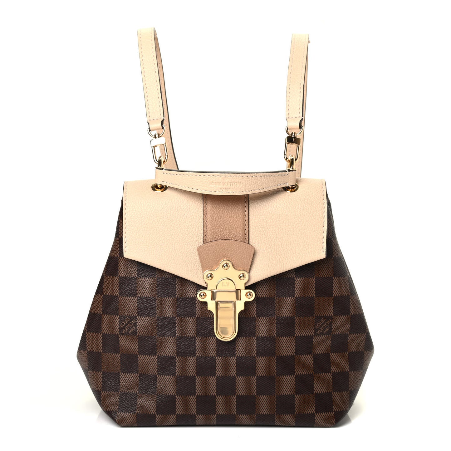Damier Ebene Clapton Backpack Creme