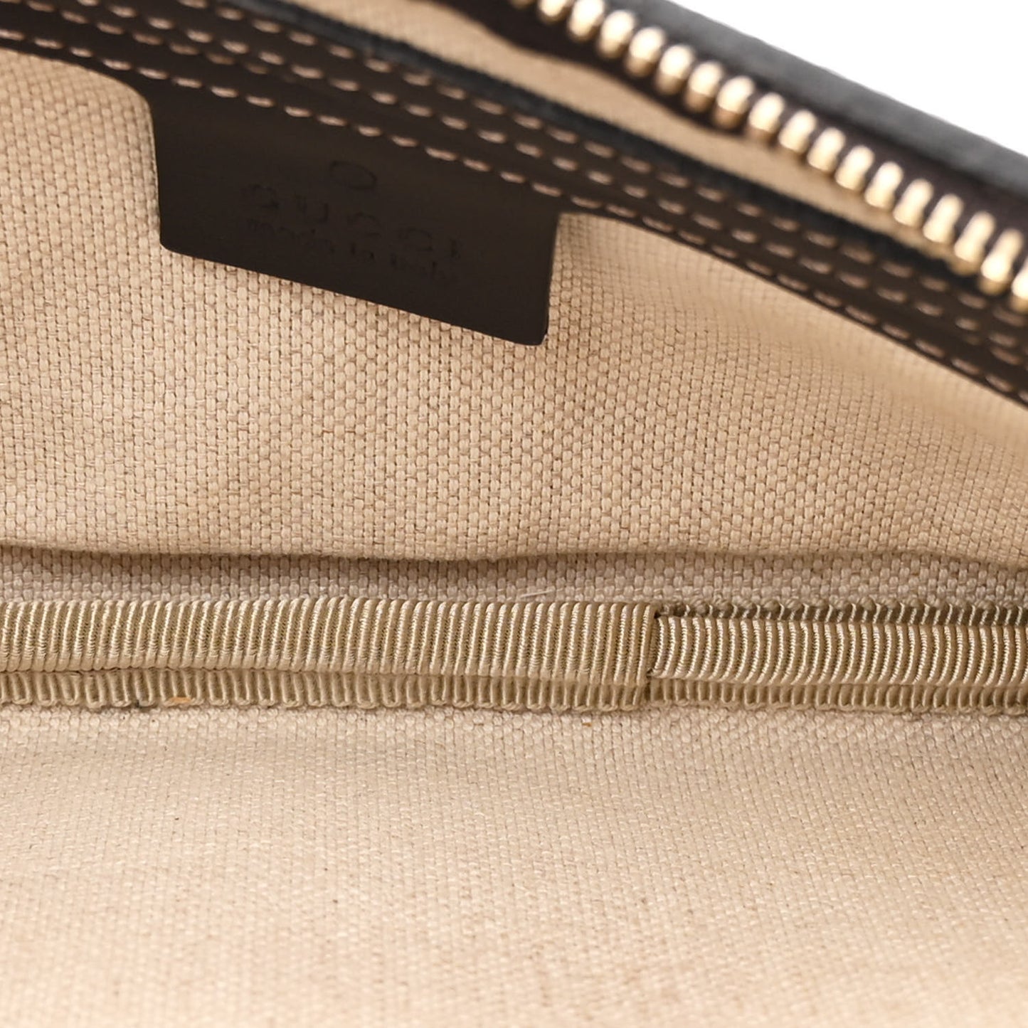 GG Supreme Monogram Belt Bag Dark Brown