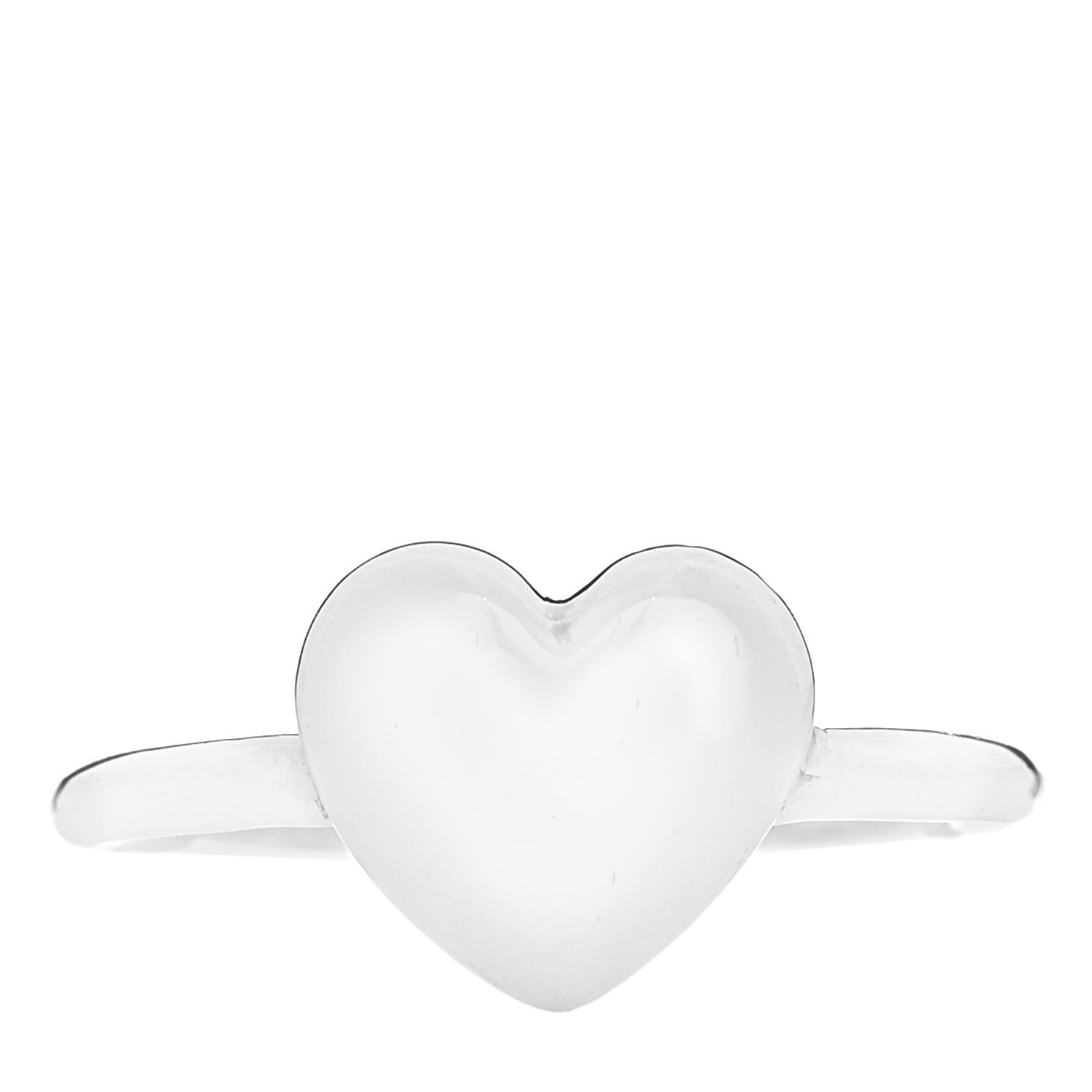 Tiffany Sterling Silver Heart Puff Ring 49 5 1 of 5
