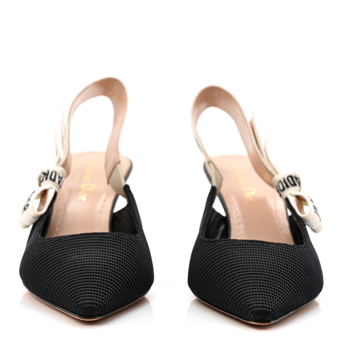 Technical Canvas Ribbon J Adior Slingback 65mm Pumps 36 Black