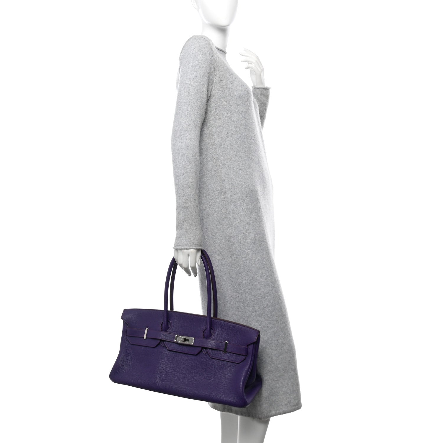 Hermes Taurillon Clemence JPG Birkin II 42 Iris 3 of 12