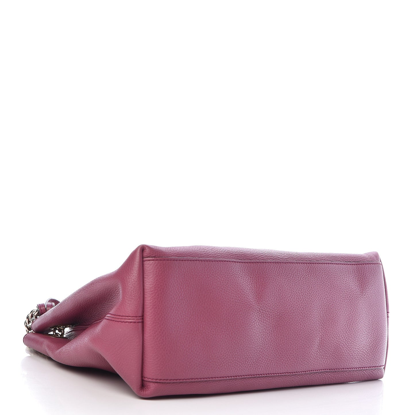 Pebbled Calfskin Medium Soho Chain Shoulder Bag Peonia Flower