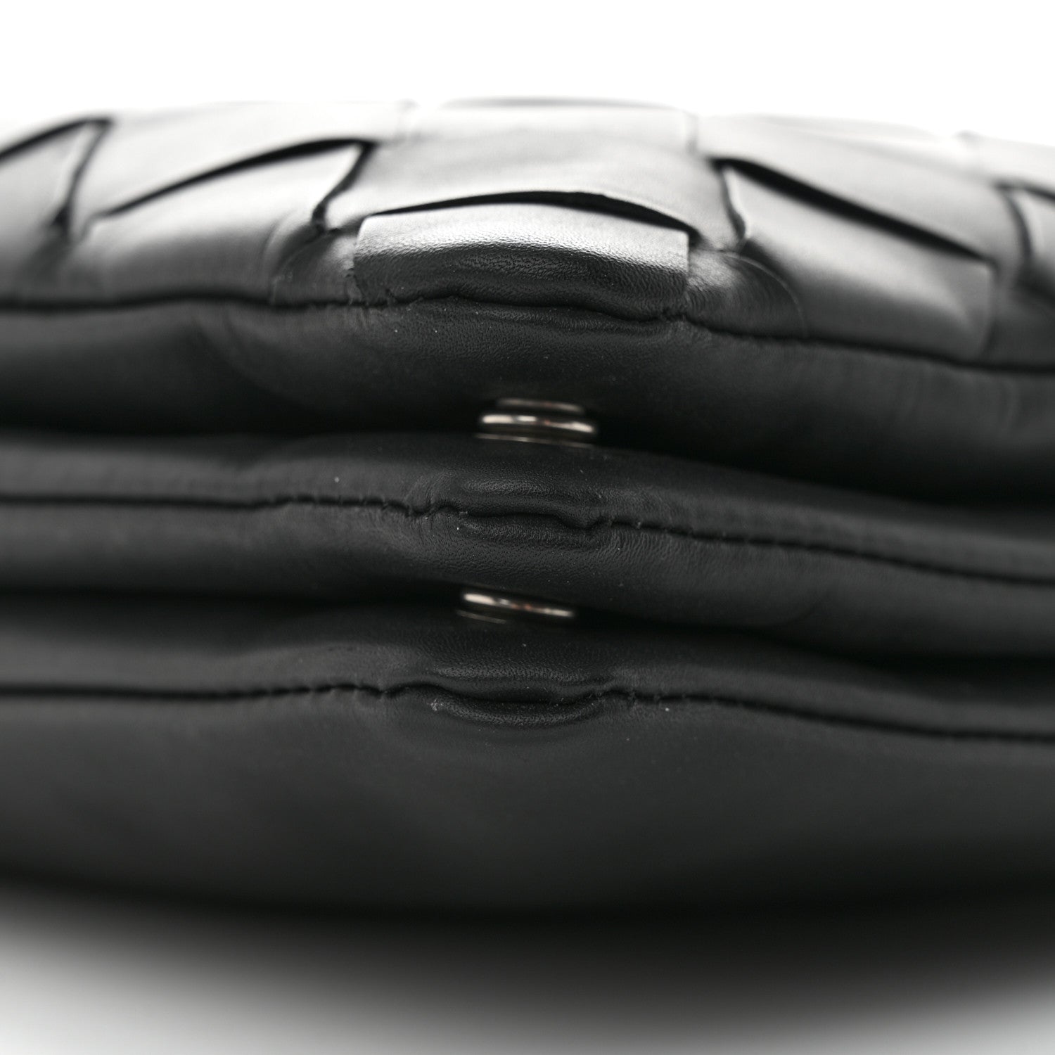 Bottega Veneta Nappa Intrecciato Triple Zip Messenger Bag Black 12 of 15
