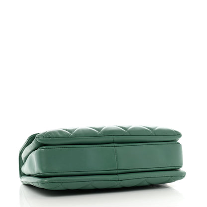 Chanel Lambskin Quilted Small Trendy CC Flap Dual Handle Bag Green 4 of 16