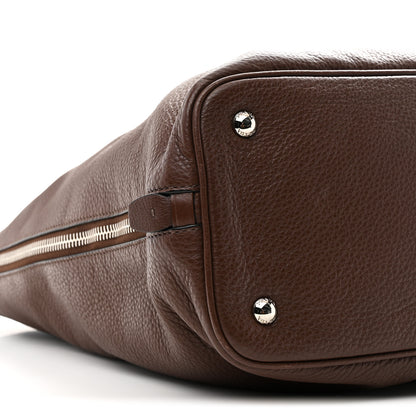Prada Vitello Phenix Side Zip Shopping Tote Bruciato 9 of 11
