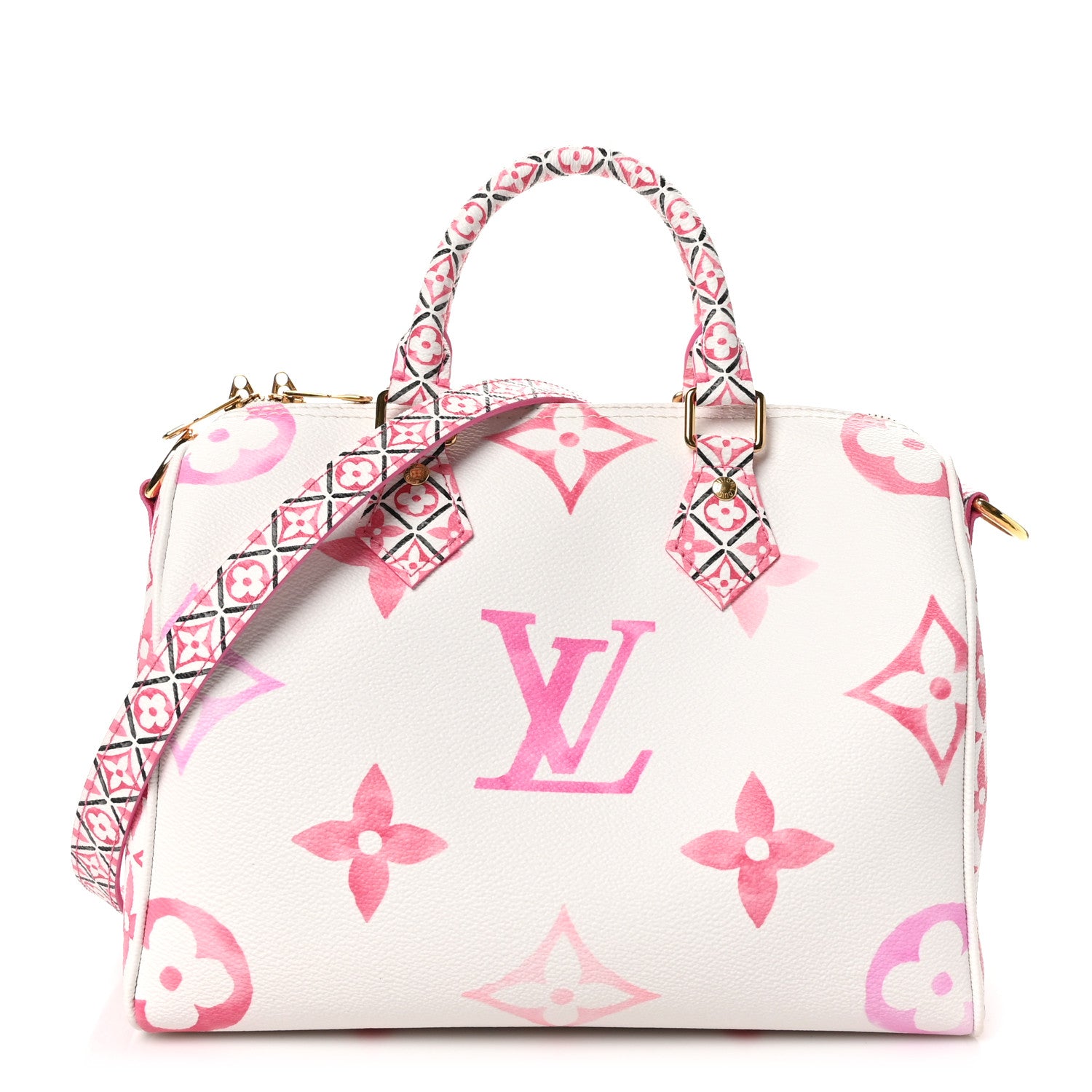Louis Vuitton Monogram Giant By The Pool 2.0 Speedy Bandouliere 25 Rose 1 of 9