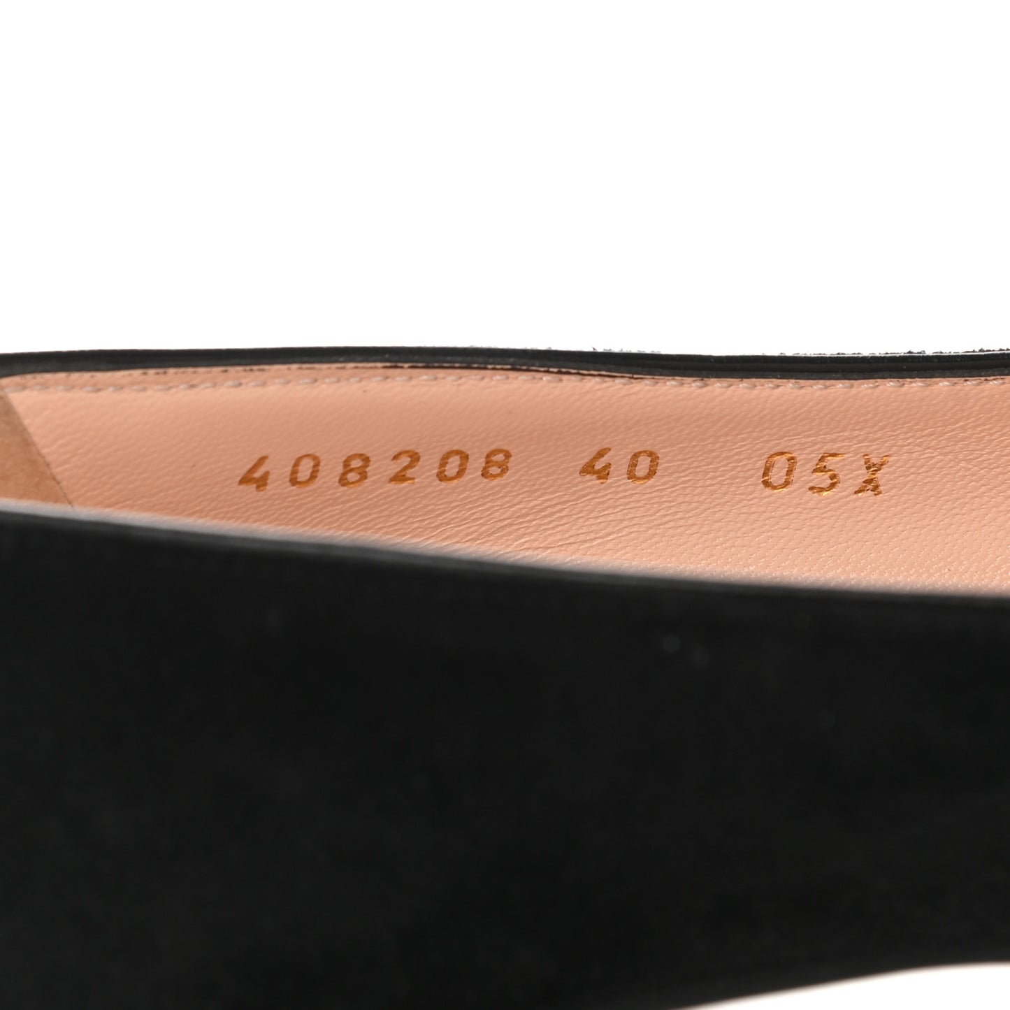 Kid Scamosciato GG Marmont Fringe 50mm Loafer Pumps 40 Black