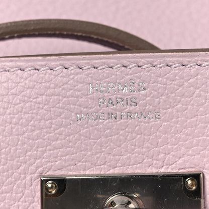 Hermes Evercolor Kelly To Go Wallet Mauve Pale 6 of 12