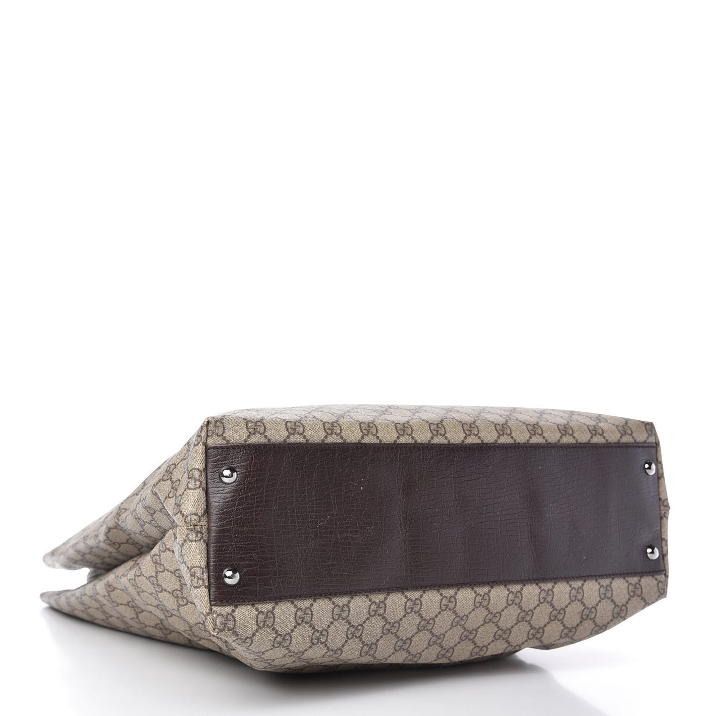 GG Plus Monogram Vertical Tote Dark Brown