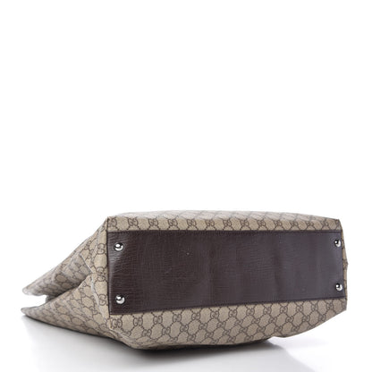 Gucci GG Plus Monogram Vertical Tote Dark Brown 4 of 10