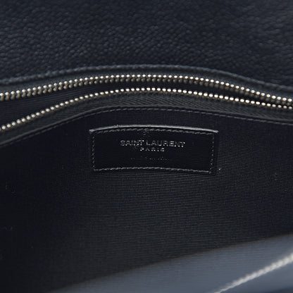 Saint Laurent Grained Calfskin Small Sac De Jour Black 6 of 11
