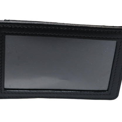 Chanel Lambskin Quilted Lanyard Card Holder On Chain Black 7 of 7