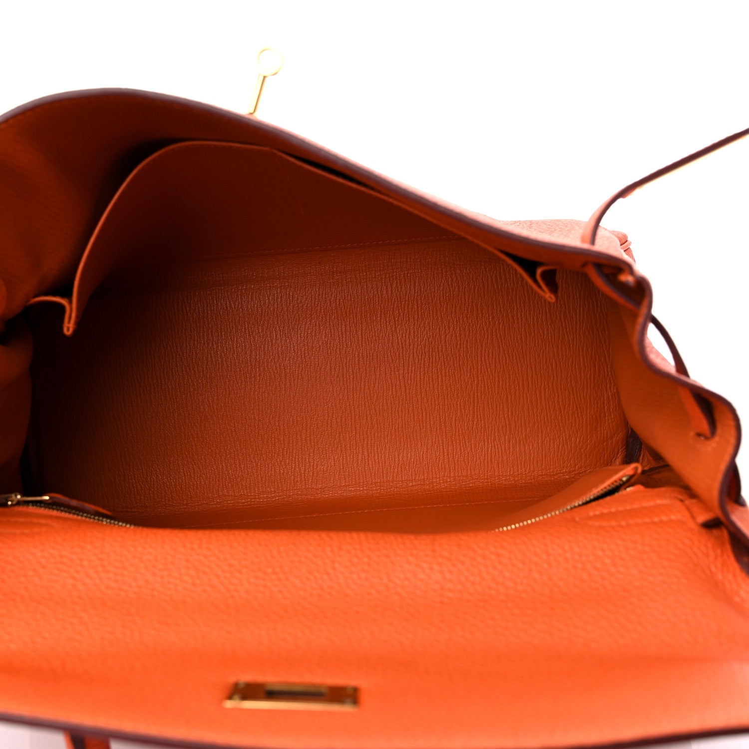 Hermes Togo Kelly Retourne 32 Orange 6 of 14