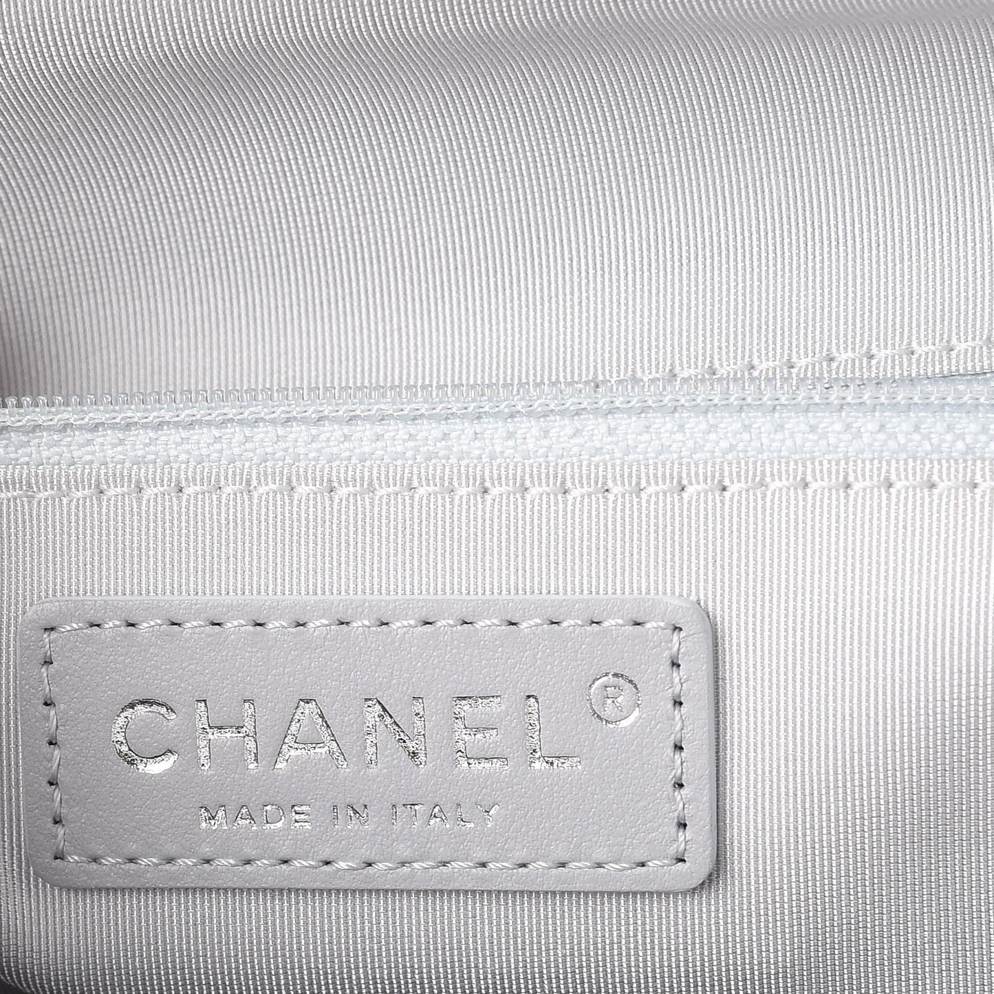Aged Calfskin Chevron Medium Soft Bowling Bag White