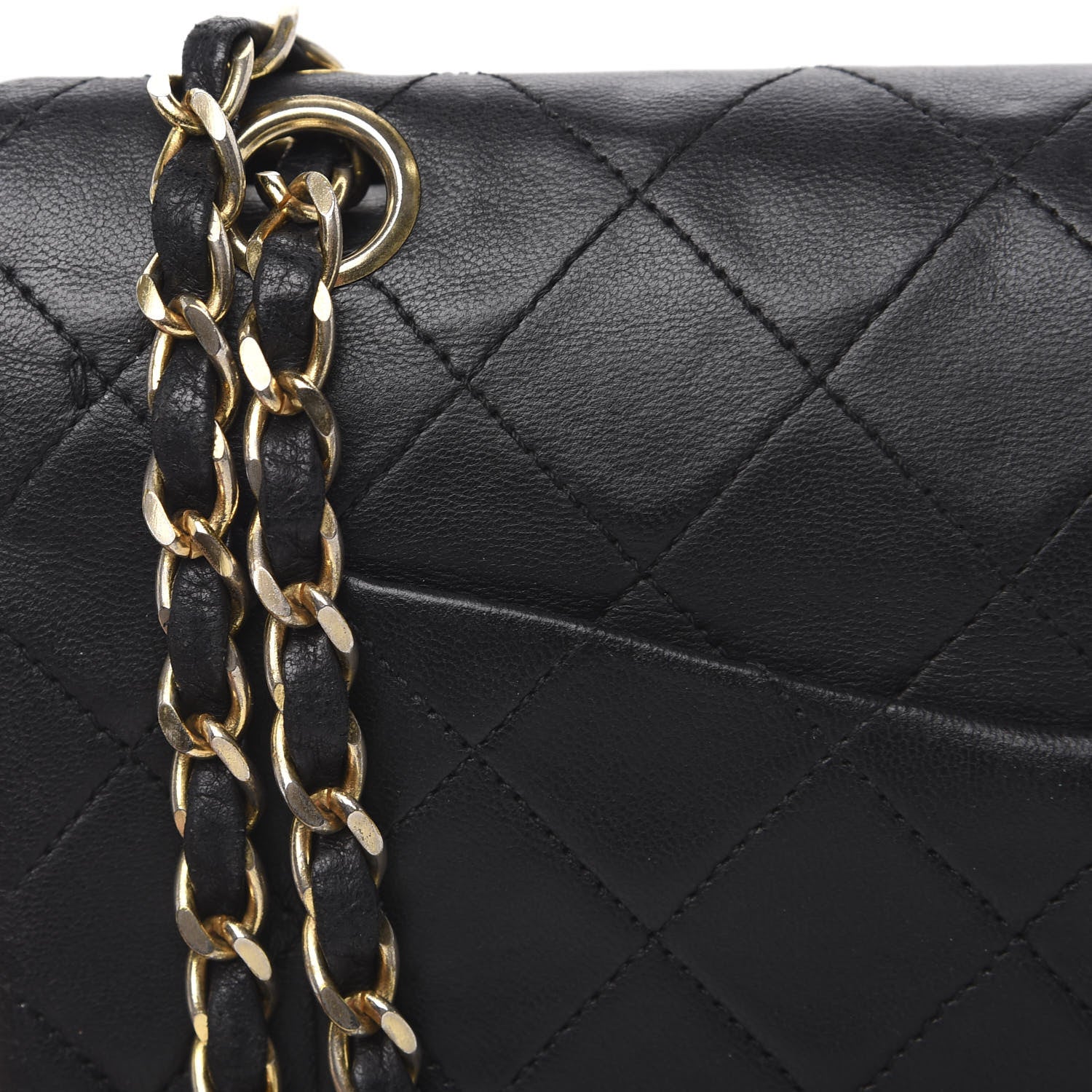 Chanel Lambskin Quilted Small Double Flap Black 14 of 15