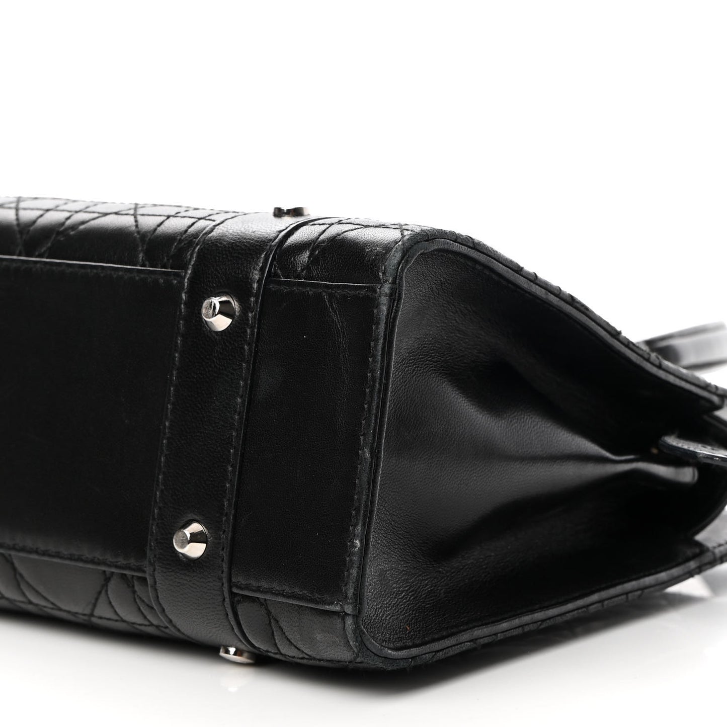 Lambskin Cannage Soft Lady Dior East West Black